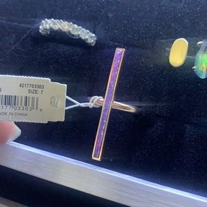 Kendra Scott Reggie Ring Size 7 Rose Gold